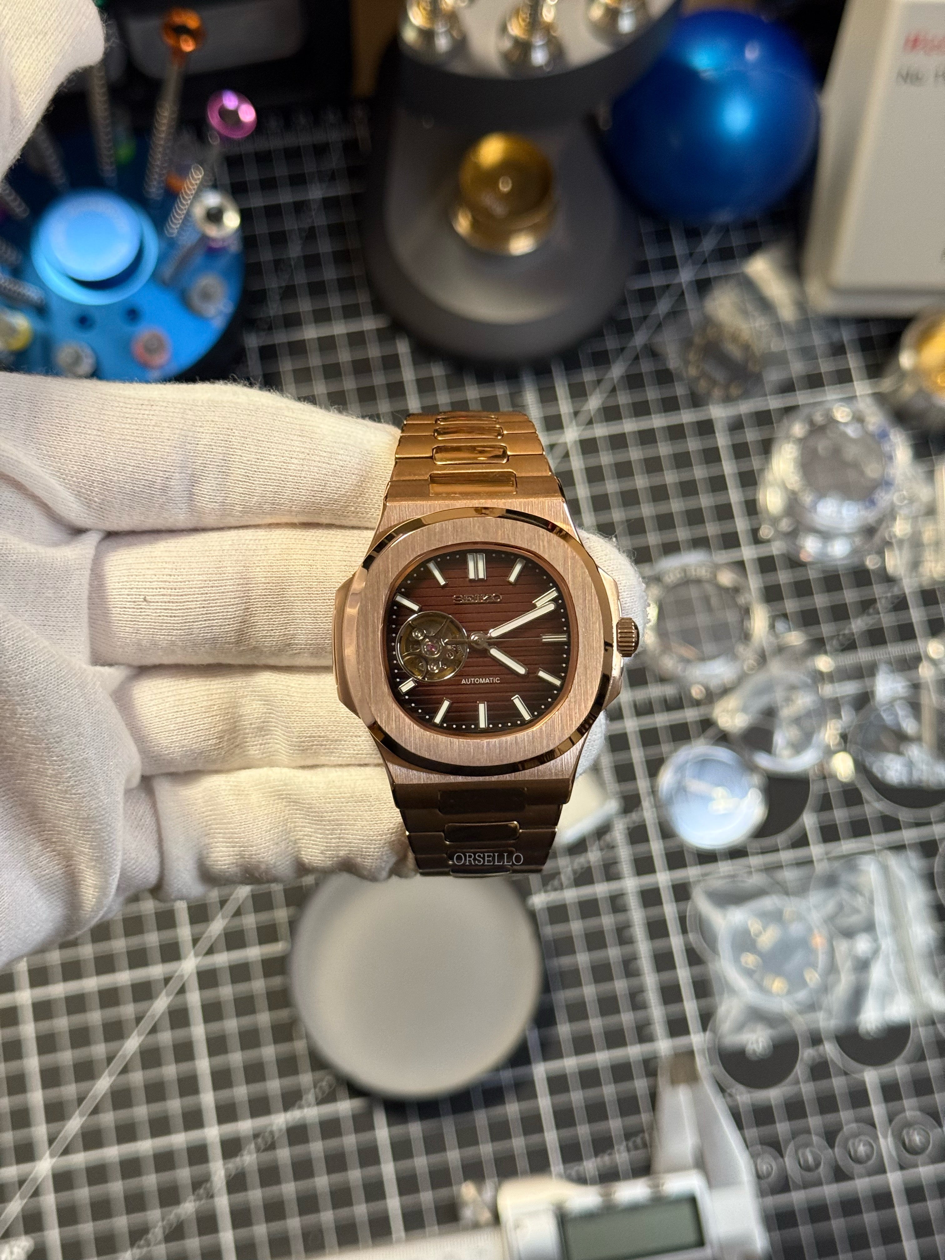 GRAND HARBOR | Open Heart Rose Gold