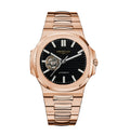 GRAND HARBOR | Open Heart Rose Gold - Black