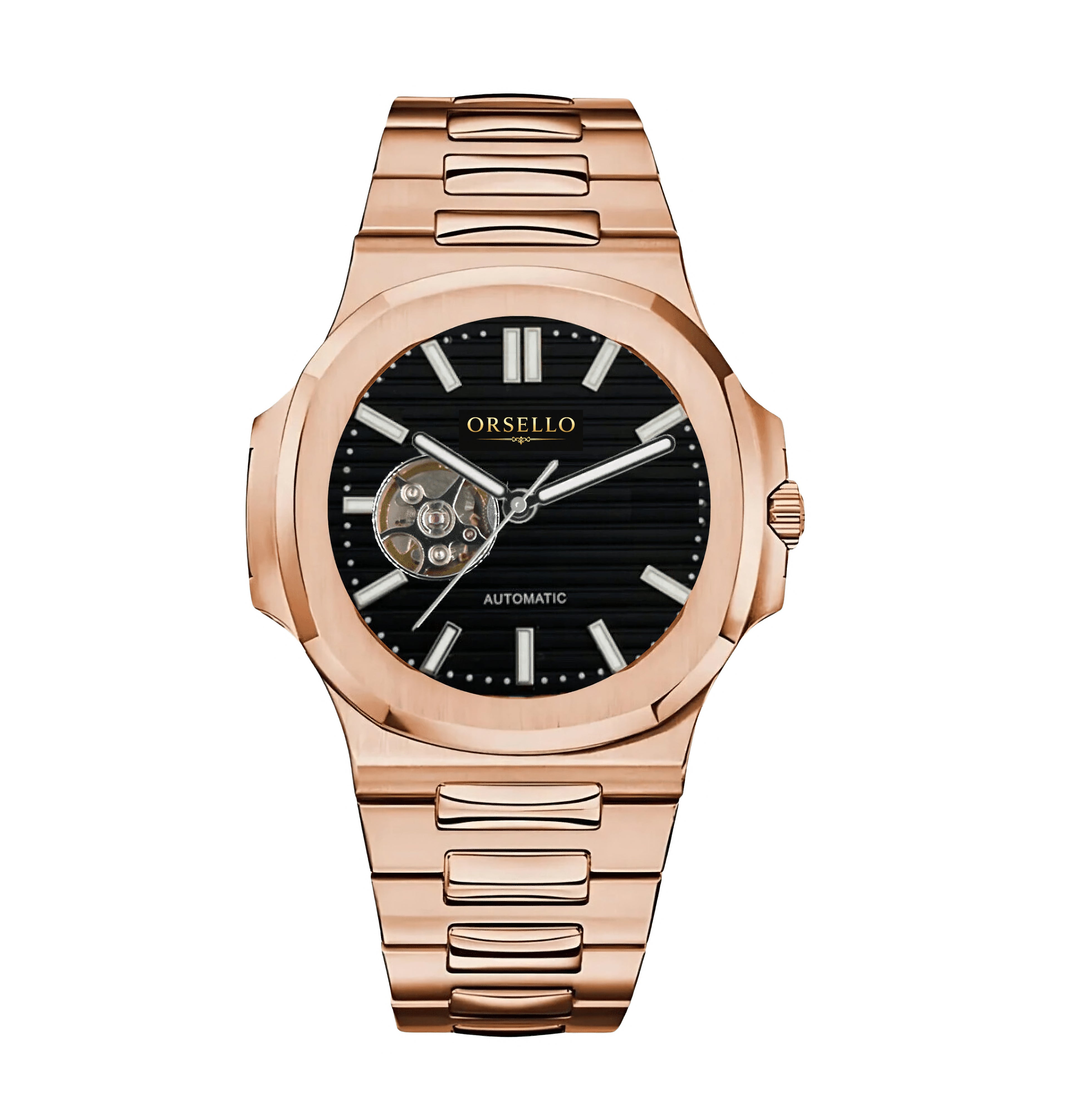 GRAND HARBOR | Open Heart Rose Gold - Black
