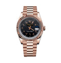 CLASSIC DATE | Rose Gold Arabic Black