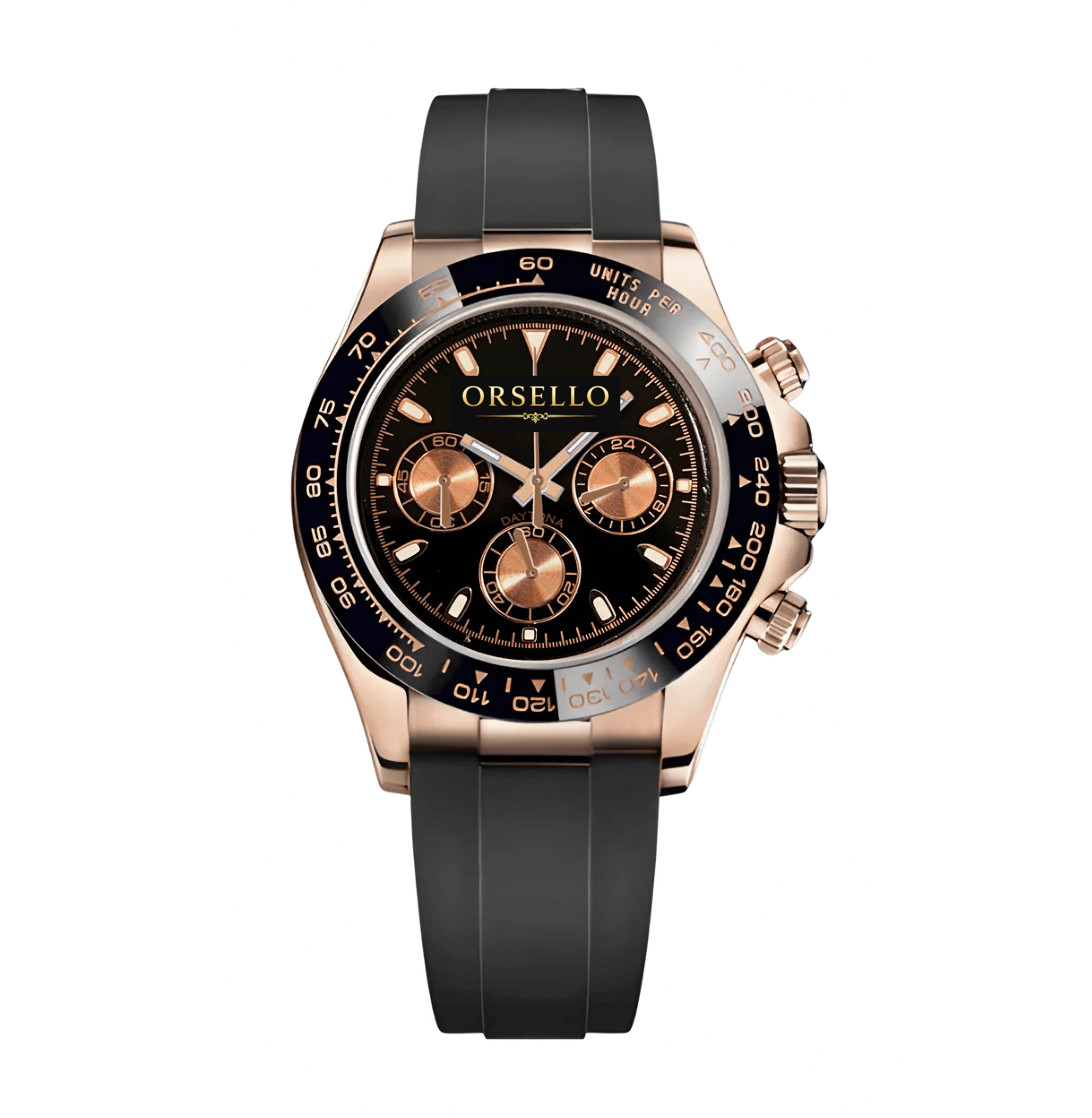CHRONOGRAPH | Rose Gold - Black