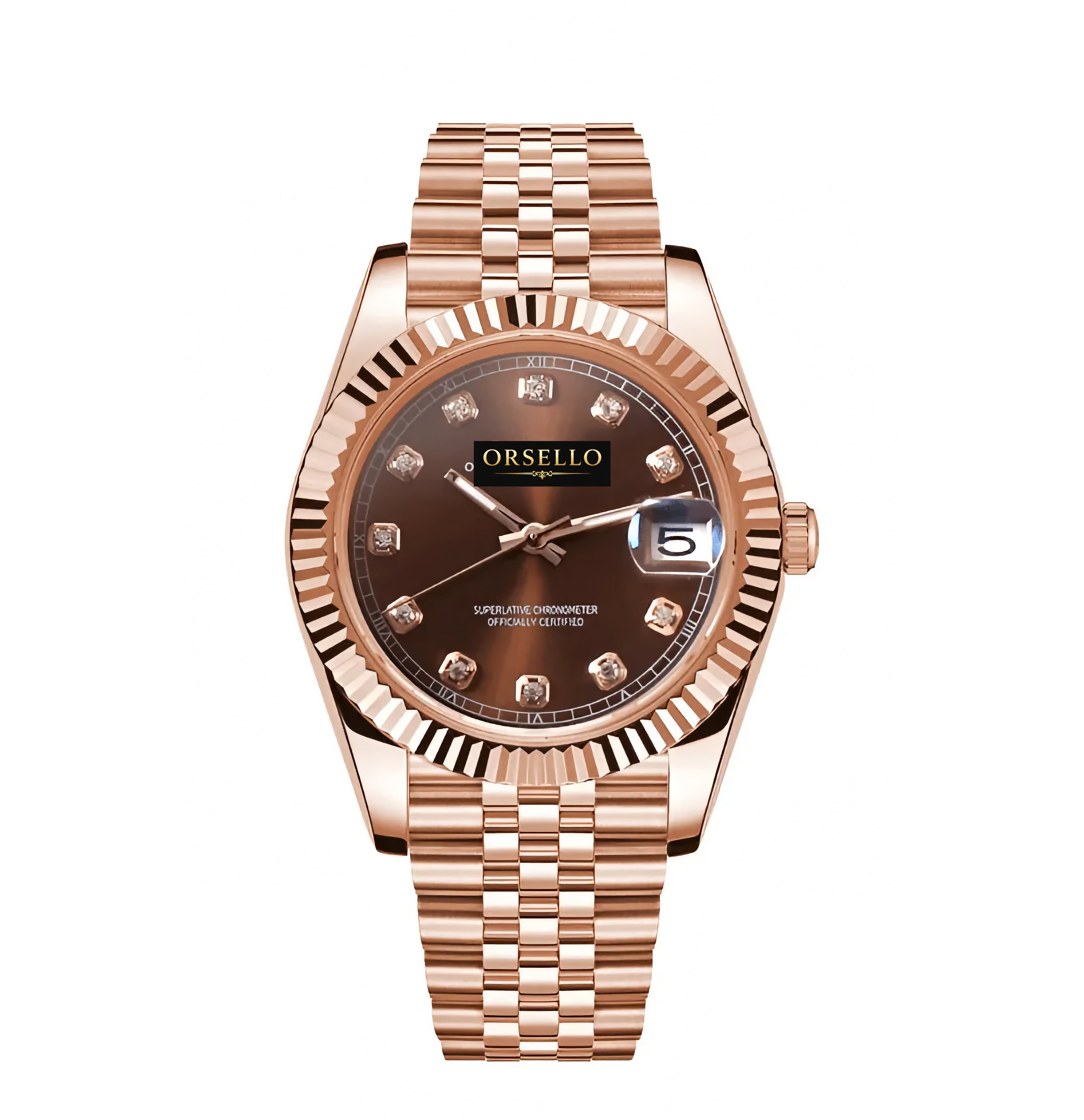 CLASSIC DATE | Rose Gold Crystal Champagne