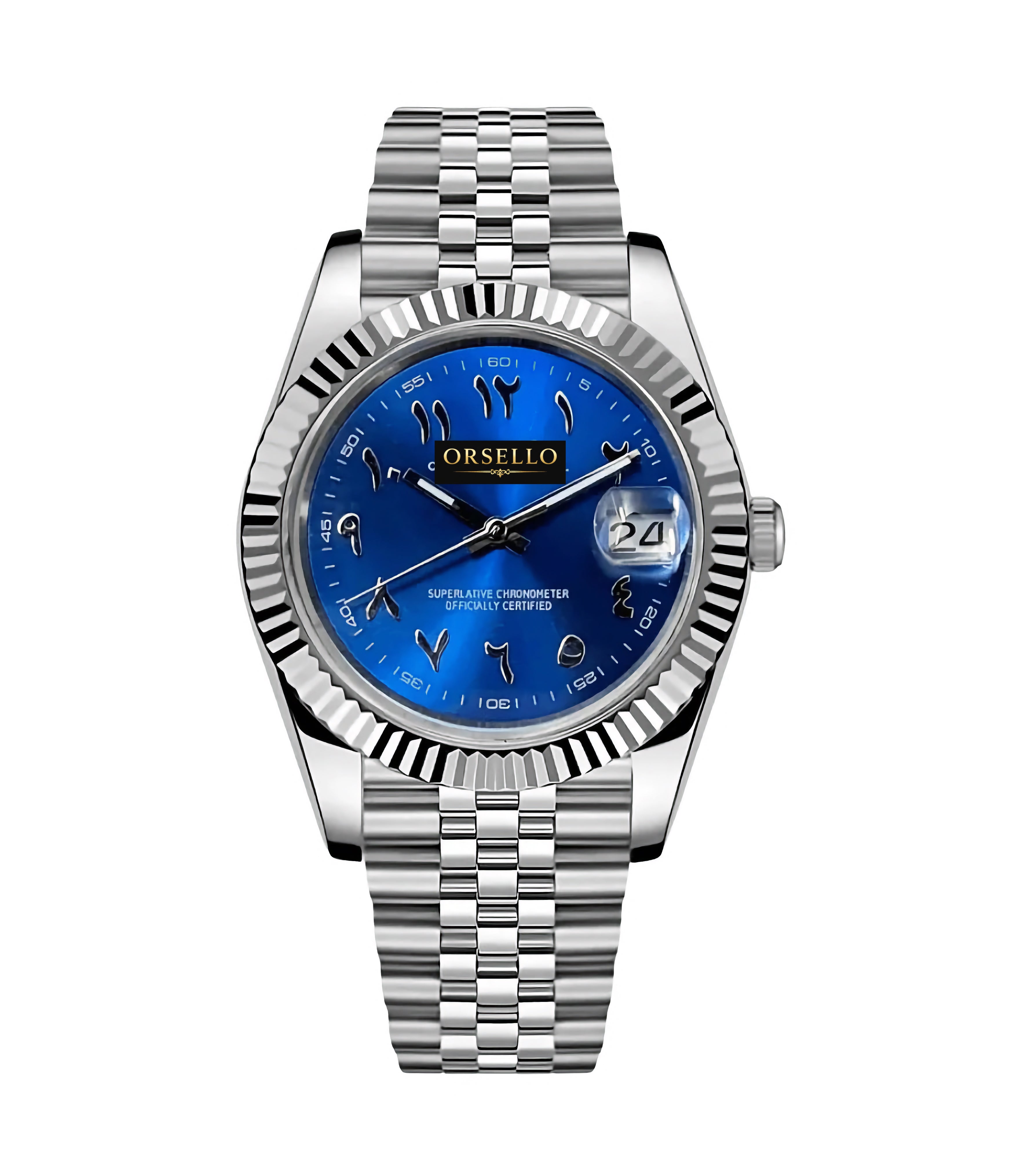 CLASSIC DATE | Sapphire Blue Arabic
