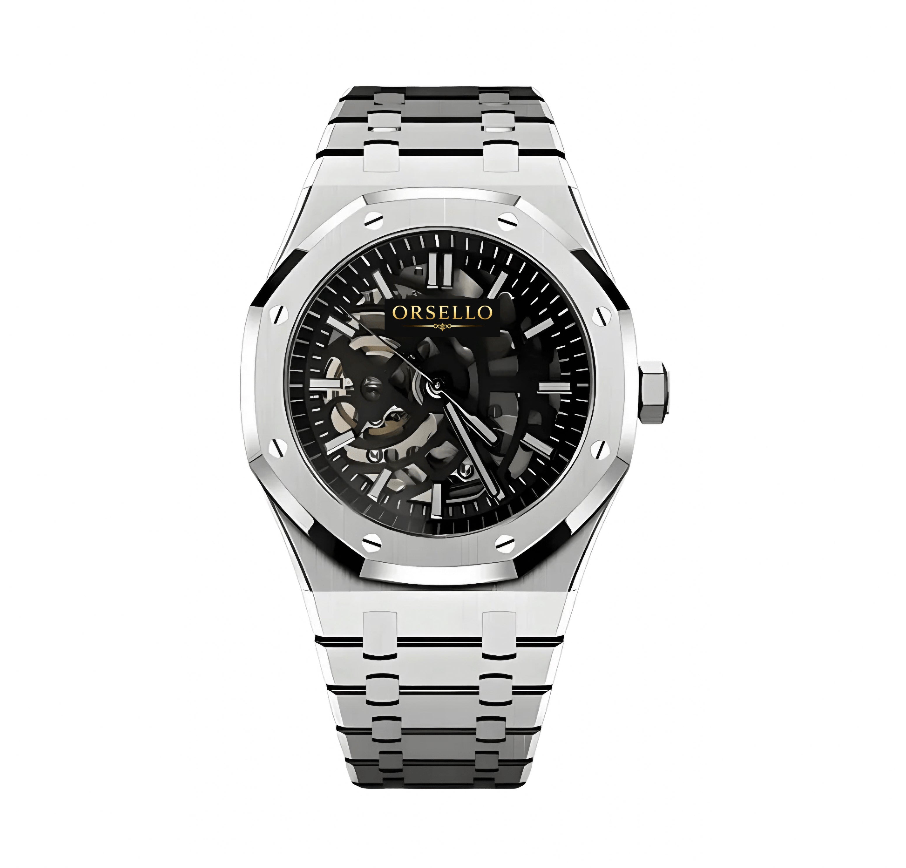 OCTAGONAL STEEL | Skeleton Silver