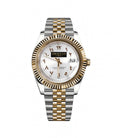 CLASSIC DATE | Two-Tone Arabic Pure White