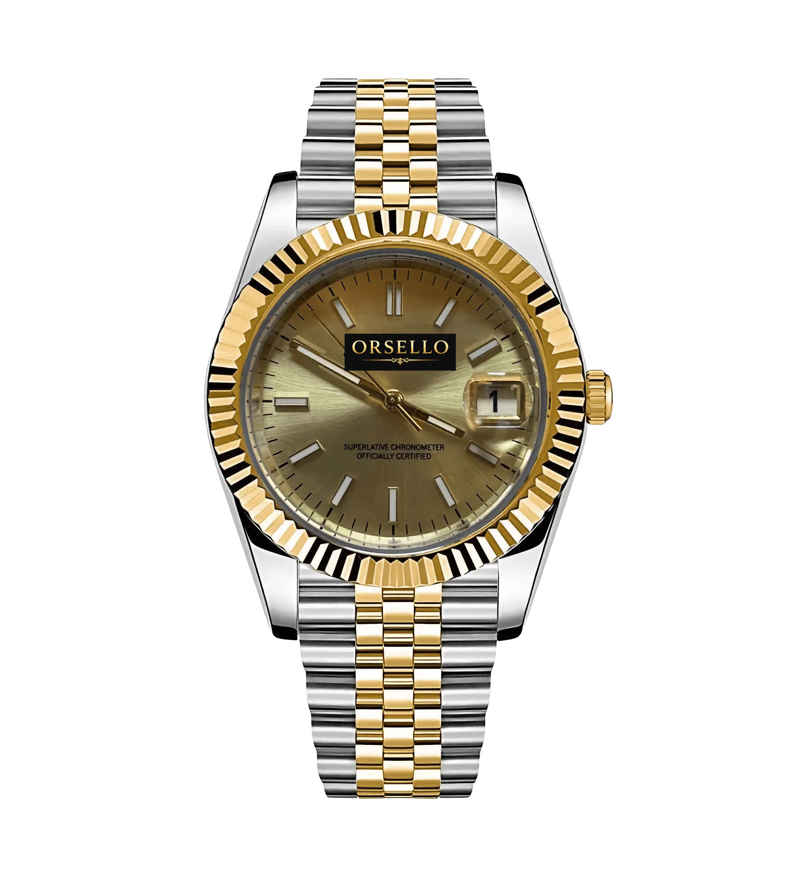 CLASSIC DATE | Two-Tone Classic Gold